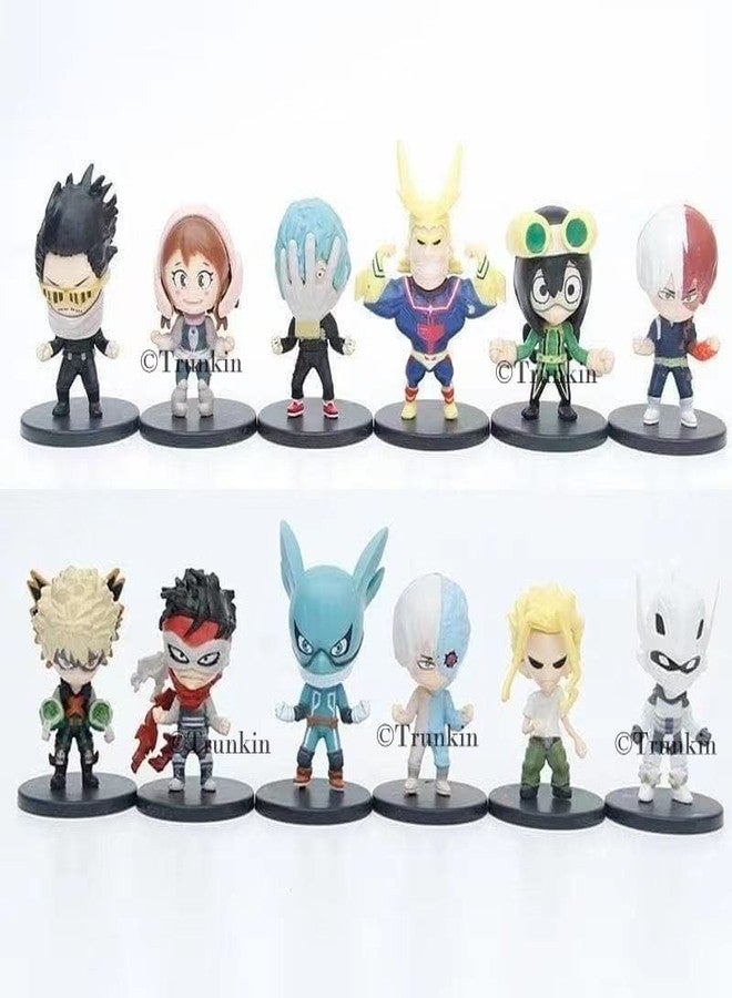 Trunkin MHA My Hero Academia Set B Action Figure 12 Pcs Set Izuku Midoriya Bakugou Katsuki Ochaco Uraraka All Might Figurine Model Toy Figures - Image 2